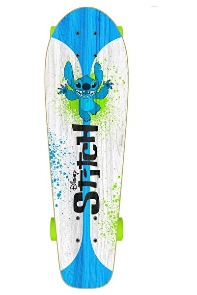 Stitch Skateboard Copii, 70x20cm, 9 straturi de artar, placa antiderapanta, A...
