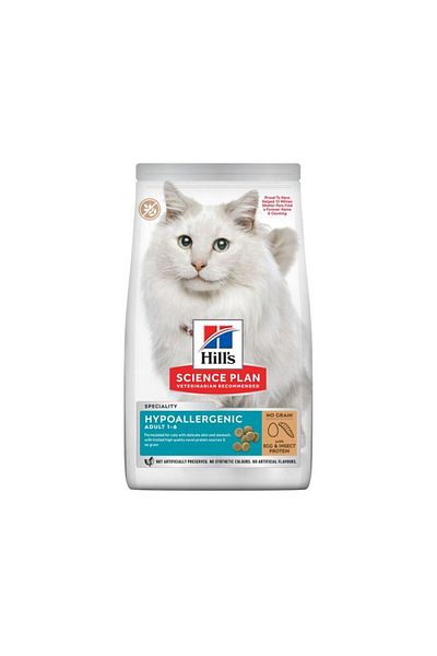 Hill's Hill s Hypoallergenic Adult Cat Food No Grain Egg & Insect Prot 1.5kg