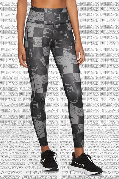 Nike Epic Fast Leggings - 7/8 Printed, Multi-Pocket, Recovery Black Leggings