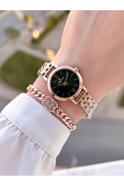Daniel Klein Steel Cord 2 Years Warranty 3 Atm Water Resistant+Wristband Women Wrist Bfg.13779.9