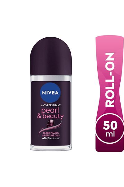 NIVEA Antiperspirant Roll-on for Women Pearl & Beauty Black 50 ml