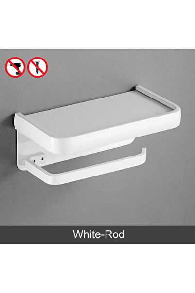 Choice White-Rod ELLEN Black Toilet Paper Holder Multifunction Bathroom Stora...