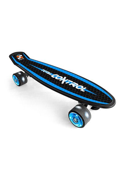 Homio Children's Skateboard, 55x15 cm, light-up wheels without batteries, multicolor, Skids Control Light
