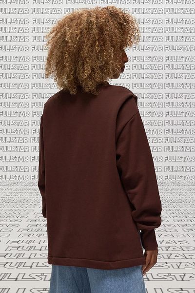 Nike Дамски суитшърт Sportswear Modern Flee Oversized French Terry с кръгло деколте, размер French Sand