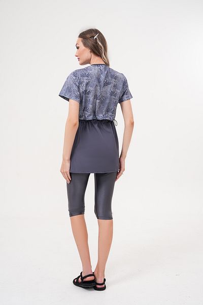REMSA Ημίκλειστο Μαγιό Hijab 2508 Suna Grey