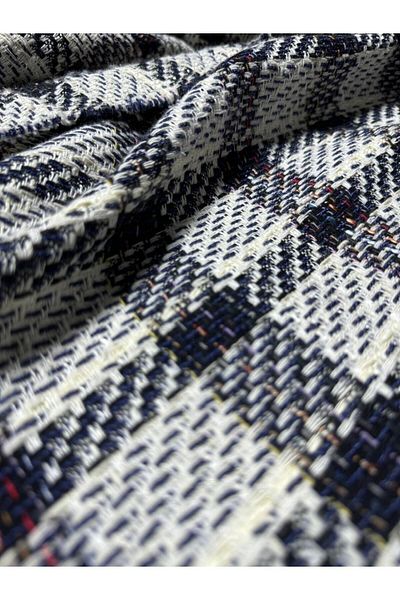 BURSA KUMAŞTAN En150 Winter Tweed καρό μπουφάν Chanel, φούστα, φόρεμα, γιλέκο, παλτό και ρούχα για το σπίτι