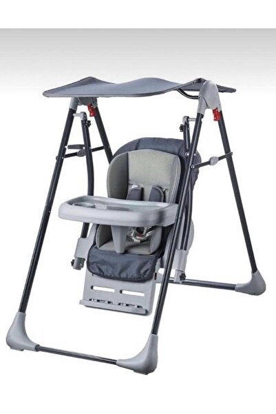 ÖYKÜ BEBEK DUNYASI MAMA SANDALYELİ ELİT SALINCAK- EV TİPİ-TENTELİ KATLANIR -SABİTLENİR