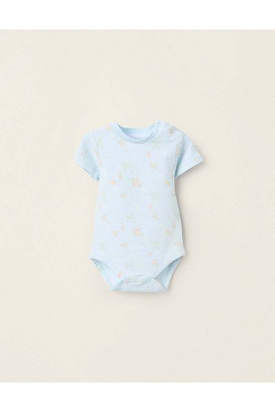 Ziddy Bodysuit with Motif for Newborns 'Nemo', Light Blue