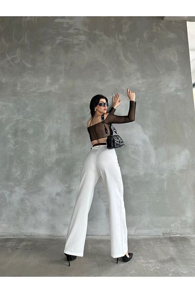 Butik Linen Trousers with Belted Waist
