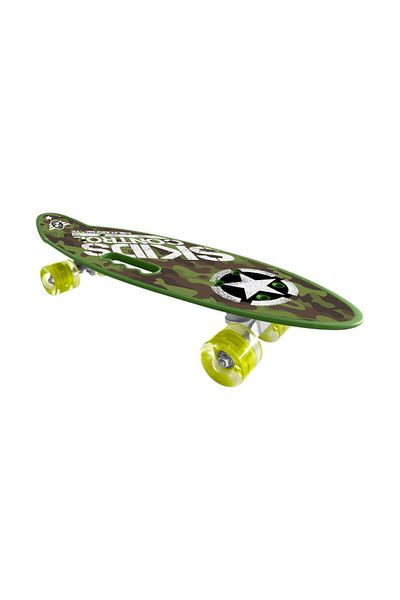 Homio Children's Skateboard, 55x15 cm, PP anti-slip board, Abec-7, multicolor, Skids Control Military
