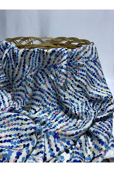 BURSA KUMAŞTAN En150 X100 Πολύχρωμο βαμβακερό βισκόζη - ντραπέ φόρεμα, φαρδιά, φούστα, μπλούζες και πουκάμισα