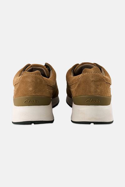 CLARKS Men Coast Lite Weave Lace Up Casual Shoes, Tan