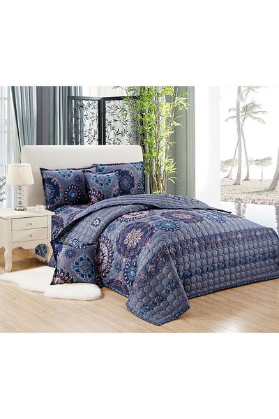 Generic طقم لحاف مضغوط مقاس كينج، لونين، 6 قطع، مقاس 220×240 سم