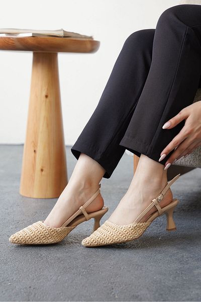MODAADAM Pantofi cu toc Erica de damă - cu model răchită