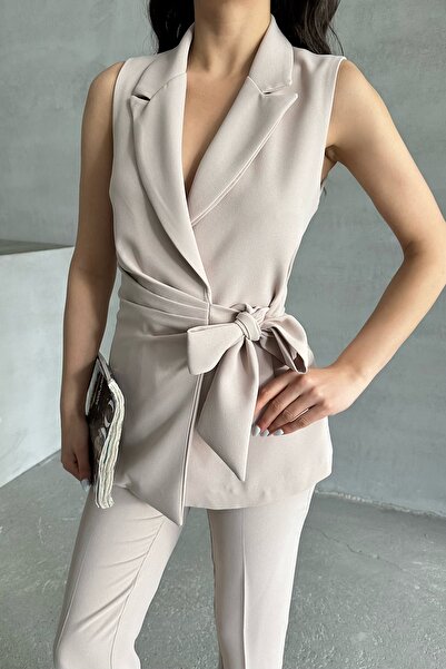 MD trend Women's Sleeveless Vest Pants Two Piece Set