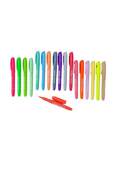 penmark Pen Type Highlighter 6 Neon + 6 Pastel + 6 Tropical Set of 18 (Made in Turkey)
