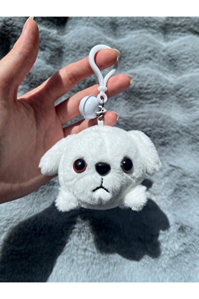ZephiaStore Dog Wagging His Tail Plush Keychain Wind-Up Toy