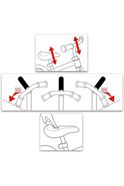 Minnie Mouse Balance bike for children, multicolor, +2 years, anti-crush handles, Minnie Mouse