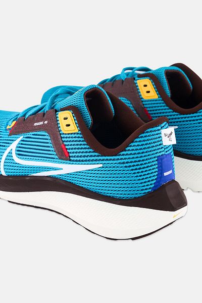 Nike Men Air Zoom Pegasus 40 PRM Lace Up Running Shoes, Aqua Blue