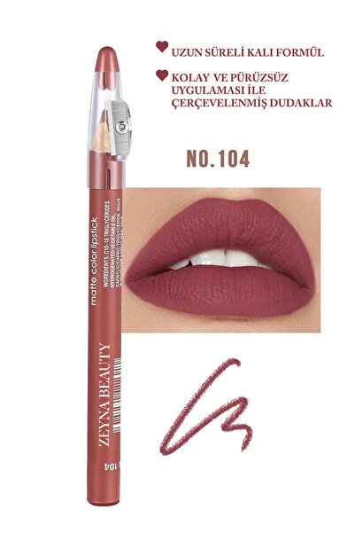 ZEYNABEAUTY Jumbo Dudak Kalemi Suya Dayanıklı -Matte Jumbo Lipliner Waterproof
