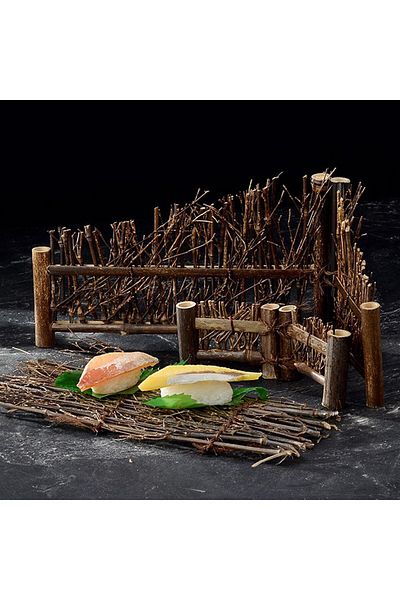 yuandong Hagi Sudare Sashimi Decoration 30X14Cm, Sushi Decoration, Sushi Presentation