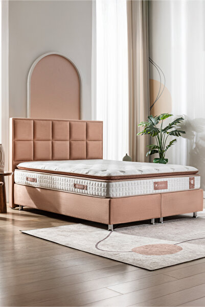 US. SLEEPING Ultra Ortopedik Touch Brown Orijinal Pedli Yaylı Yatak (27Cm)