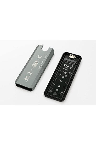 Coverzone M2 SSD Harici Okuyucu ve Yazıcı 10 Gbps Type-C Harici Bellek Kart Okuyucu NVME - NGFF ZR965 Optimus