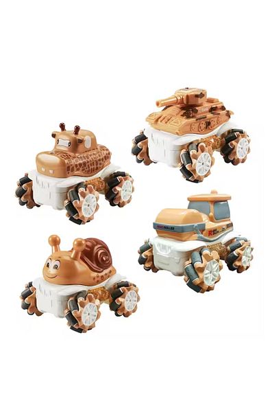 STEM 1:36 2.8G Anti-frequency Nine Pass Light Stunt Car Beige Color - 1PC Style May Vary