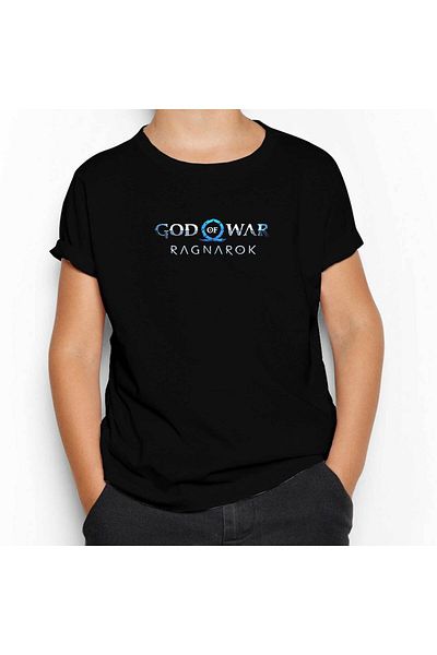 Z zepplin God of War Ragnarok Black Kids T-Shirt