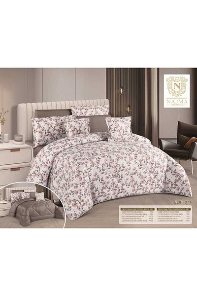 Najmat Alshamal Summer Nafrouns Bedspread, 5-Piece Quilt Set, 180 x 230 cm