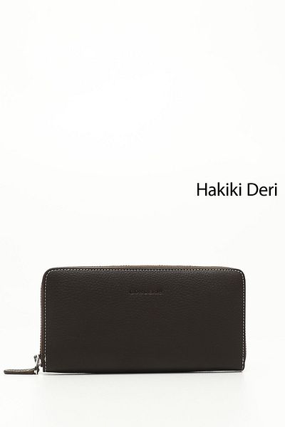GÖNDERİ(R) KAHVEYE TABA Gön Genuine Leather Women's Wallet 06907