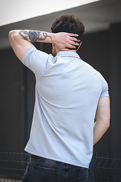 Oksit Vitto Otoban Fabric Slim Lycra Short Sleeve Men's Shirt