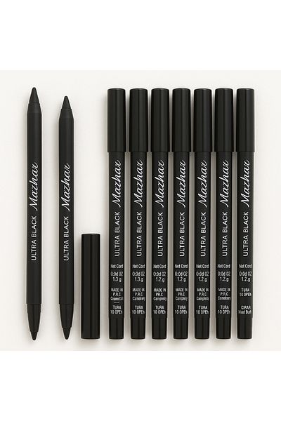 mazhar Ultra Oily Eye Pencil 12 Pieces
