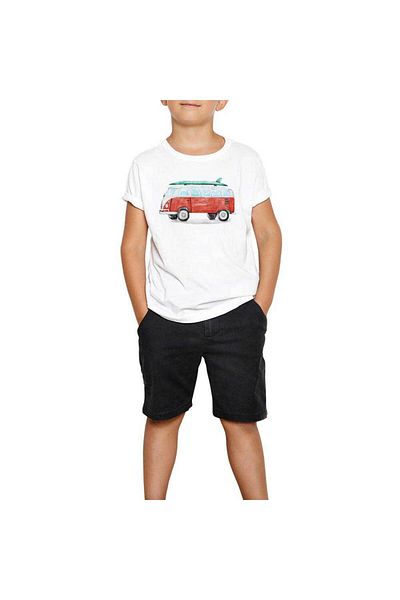 Z zepplin Wolksvagen Minibus Paint White Kids T-Shirt