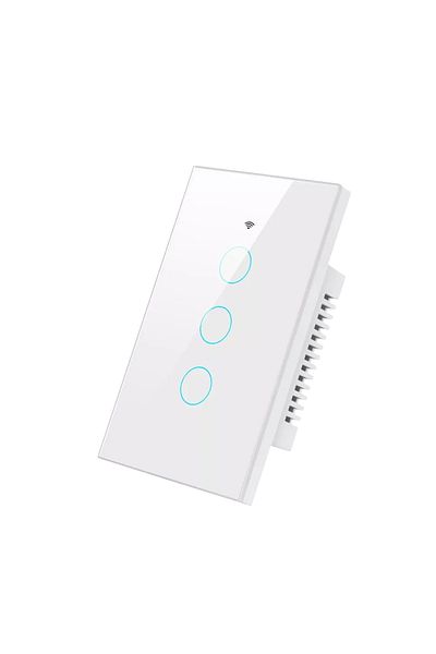 ZUIDID Matter-White-3-Gang WHITE Matter Smart Switch Matter Wall Switch Matter Light Switch Touch Wall Ligh