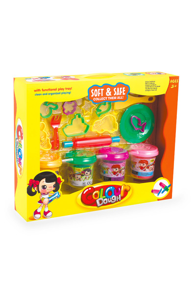 Little Trends Colour Dough Creative Play Set for Kids Soft & Safe Modeling Cl...