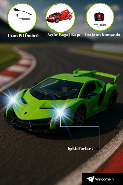welcomein Uzaktan Kumandalı Full Fonksiyon Şarjlı 1:18 Kapı Ve Bagajı Açılan ...