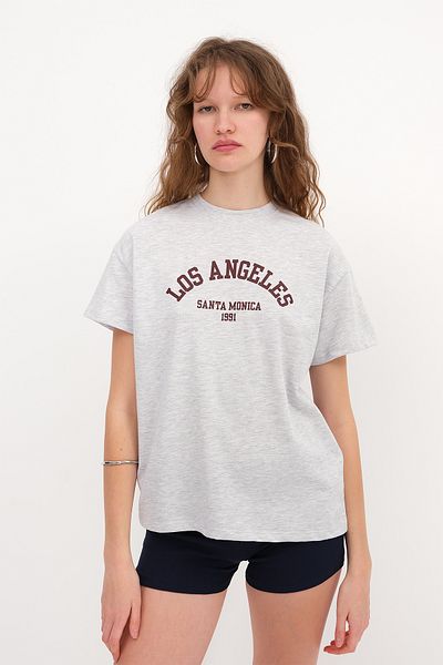 Addax Text Printed T-Shirt P10365