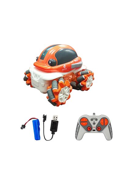 STEM 1:36 2.4G Anti-frequency Nine Pass Light Stunt Car Orange Color - 1PC Style May Vary