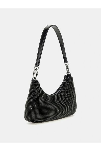 Guess Women's Black Zalina Mini Top Zipper Shoulder Bag