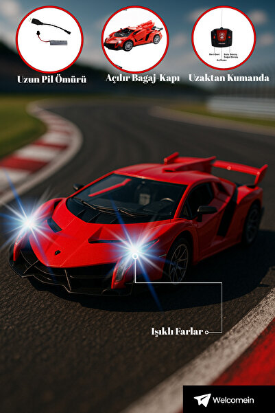 welcomein Uzaktan Kumandalı Full Fonksiyon Şarjlı 1:18 Kapı Ve Bagajı Açılan ...