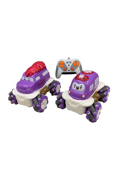 STEM 1:36 2.4G Anti-frequency Nine Pass Light Stunt Car Purple Color - 1PC Style May Vary
