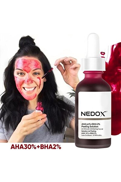 NEDOX Cilt Yenileyici Cilt Tonu Eşitleyici Kırmızı Peeling Serum Aha %30 Bha %2 Ph % 3.5 Serum 30 ml