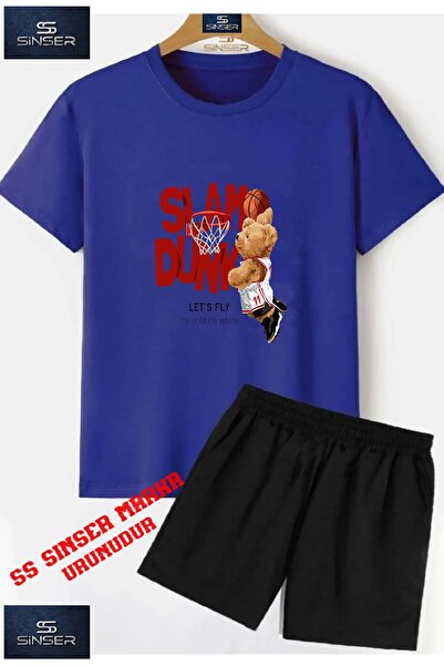 SS SİNSER Παιδικό T-shirt AYICIK SMACH με ειδική στάμπα και λαιμόκοψη - Σετ σ...