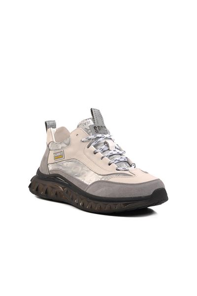 Guja Gray Genuine Leather Men's Sports Shoes 25Y592 m