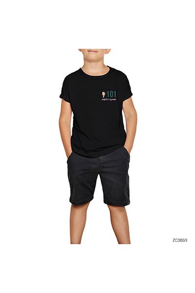 Z zepplin Детска тениска Squid Gamer 101 Black