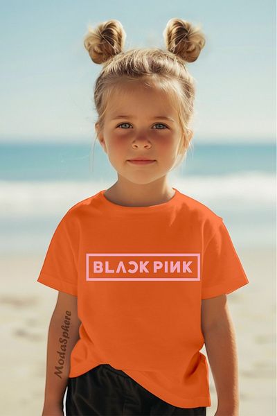 ModaSphere Printed Crew Neck Short Sleeve Girl's T-Shirt