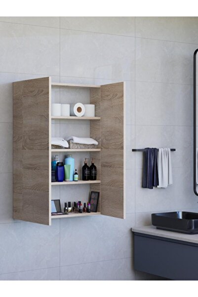 Detamob Kapaklı Ince Çok Amaçlı Dolap 104x72cm