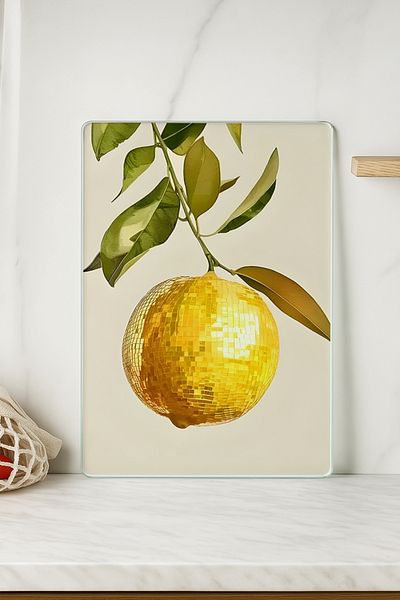 huhuli Glass Cutting Board 20X30 cm |   Tempered Glass |   Hygienic and Durable Kitchen Utensil