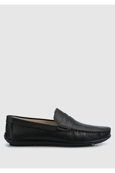 Provoq Black Leather Men's Shoes
